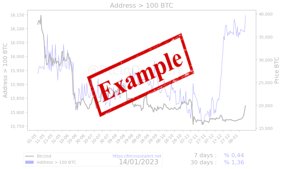 Bitcoin address greater 100 Bitcoin